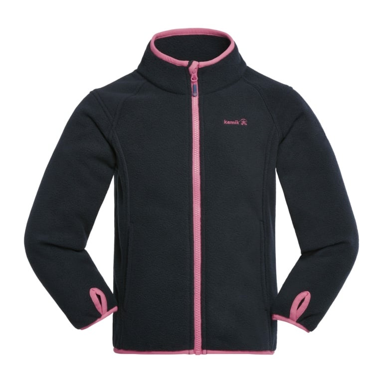 Kamik Fleecejacke Linnea (warm) dunkelblau/rosa Mädchen
